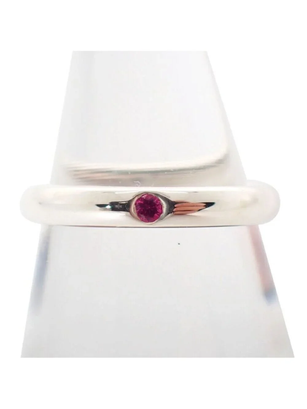 Tiffany & Co 925 Ruby Stacking Band Ring